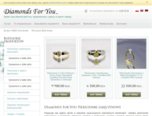 Tablet Screenshot of diamondsforyou.pl